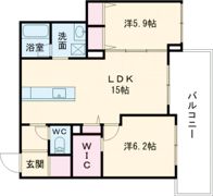 シャーメゾンアリビオの間取り画像