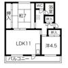 服部ハイツの間取り画像