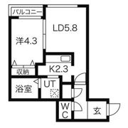 erys hiragishi(エリーズ平岸)の間取り画像