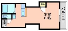 パルフェ八坂の間取り画像