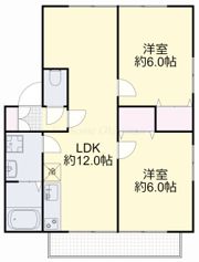 ハイツ森の泉の間取り画像