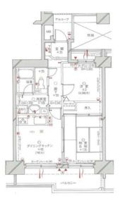 ダイアパレス茜町インタースクエアの間取り画像