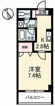 JRBハイツ倉敷の間取り画像