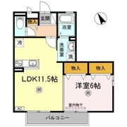オランジュ A棟の間取り画像