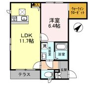 HEARTY'S ENT C棟の間取り画像