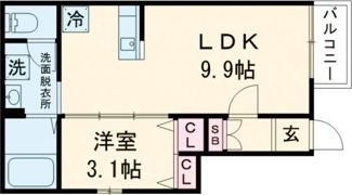 AIN MINAMISENDAIの間取り画像