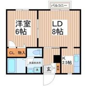 フレアミナミの間取り画像
