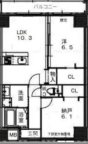 クローバー・グランツ新金岡の間取り画像