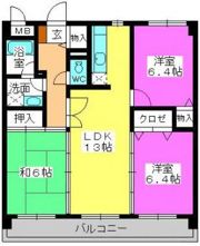 マンハイム板付の間取り画像