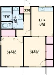 セジュール皆春西棟の間取り画像