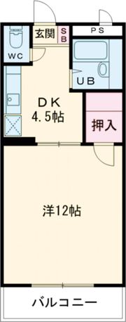 ビューパレス猪野の間取り画像