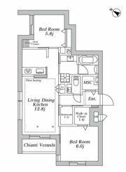GREEN CRESTの間取り画像