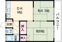 いせやハイツの間取り画像