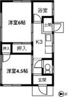 谷野町借家の間取り画像