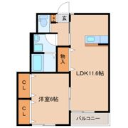 仮）多賀城新田新築アパートA棟の間取り画像