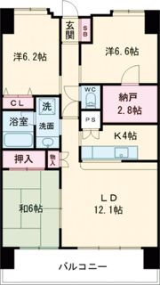 Flos高崎の間取り画像