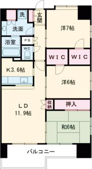 Flos高崎の間取り画像