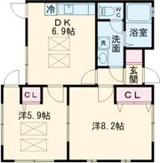 グローハイツの間取り画像