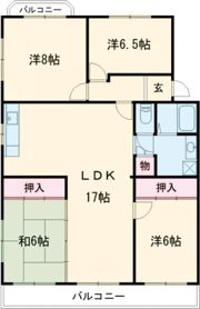 スカイブルー大山の間取り画像