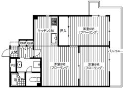 ハイブリッジ日野の間取り画像