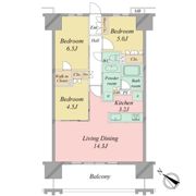 レーベン金沢MID WEST TOWERの間取り画像