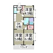 福田マンションの間取り画像