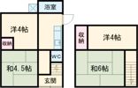 明石市西明石町戸建の間取り画像