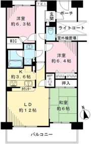 ヴェールガーデン富士見台の間取り画像
