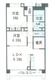 エクセルシオール所沢の間取り画像