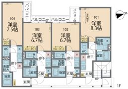 カインドネス橋本Eastの間取り画像