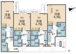 カインドネス橋本Eastの間取り画像