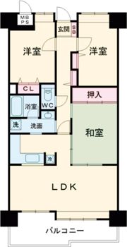 ライオンズマンション垂水北の間取り画像