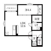 ソレイユ大宝の間取り画像