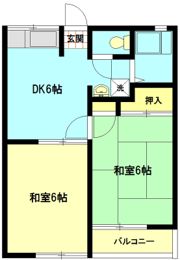 マリンコーポ鎌倉Bの間取り画像