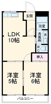 グリーンハイツBの間取り画像