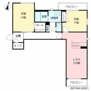ソレアード若楠の間取り画像