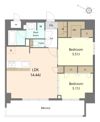 S-RESIDENCE薬院aureateの間取り画像