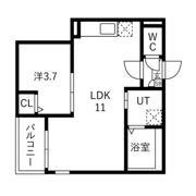 Jack shimmachiⅠの間取り画像