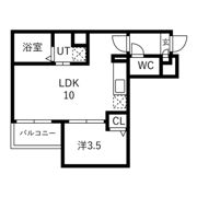 Jack shimmachiⅠの間取り画像