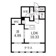 仮)GA-二十四軒3-3MS A棟の間取り画像