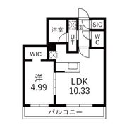 仮)GA-二十四軒3-3MS A棟の間取り画像