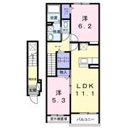 リノア是政の間取り画像