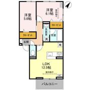 セジュールグリーンひなたの間取り画像