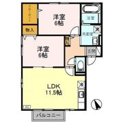 アヴェニール ガーデン Dの間取り画像