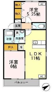 エテール 2番館の間取り画像