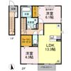 D-room桜 B棟の間取り画像