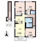 シャーメゾン花水木Aの間取り画像