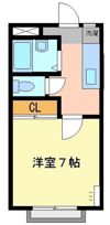 ユーハイツの間取り画像