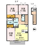 ハイツ東野Ⅱの間取り画像