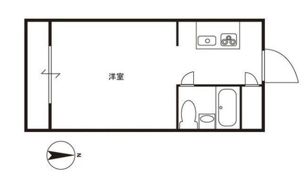 リビングハイツ長浜Aの間取り画像